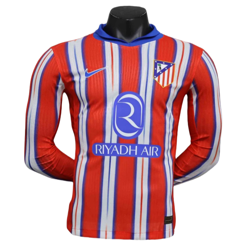24-25 Atletico Madrid Local Manga larga Kit Version jugador Playera
