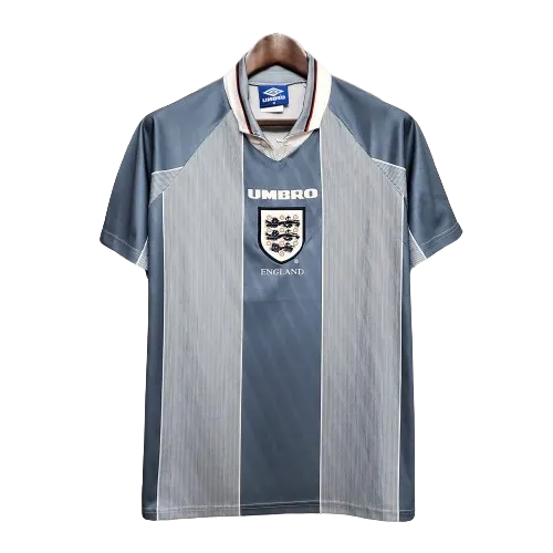 1996 England Retro Jersey de futbol Visitante Replica Eurocopa