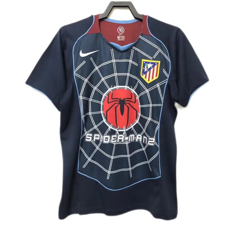 2004-2005 Atletico Madrid Retro Jersey visitante Version fan