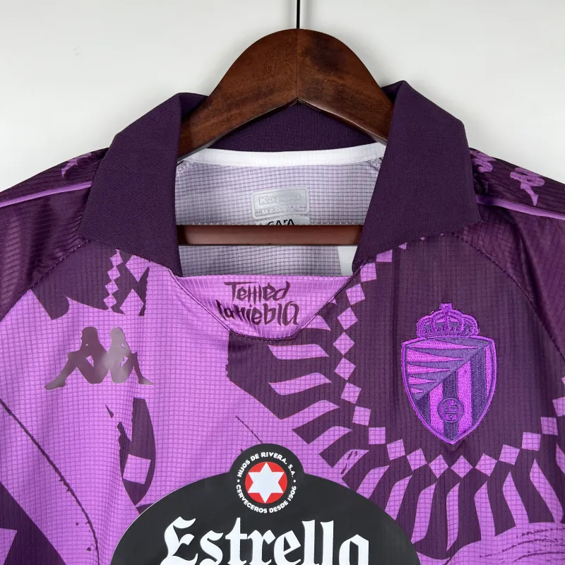 23-24 Real Valladolid Visitante Jersey Version fan 3