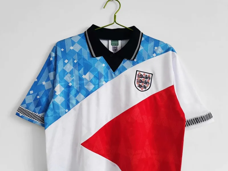 1990 England Retro Jersey de futbol Mash-Up 3