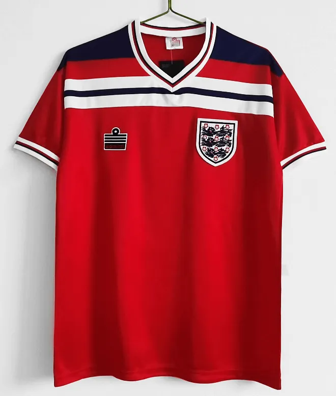 1982 England Retro Jersey de futbol Visitante Replica 3