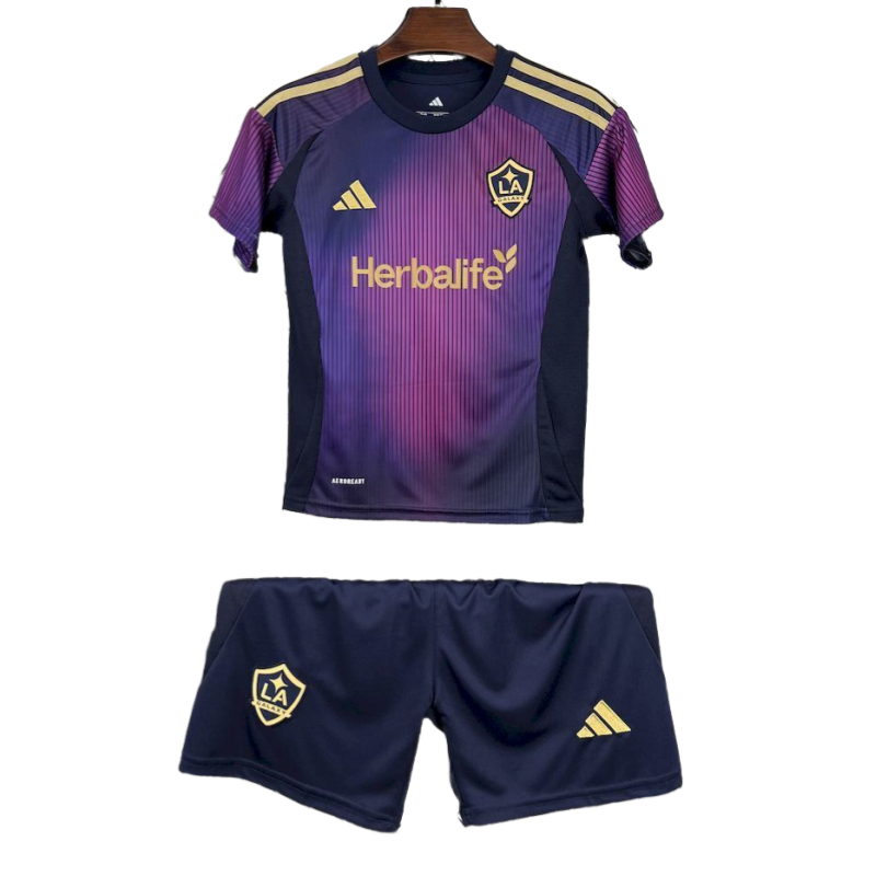 LA Galaxy Visitante Infantil Jersey de futbol Kit 2025-26 Fan Edition
