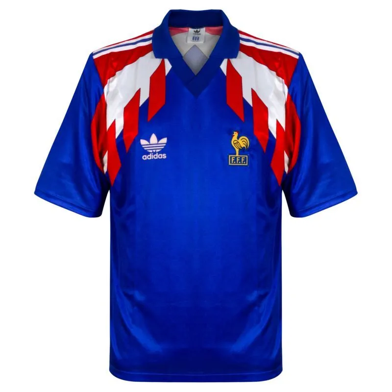 1990 France Retro Jersey Local Copa Mundial