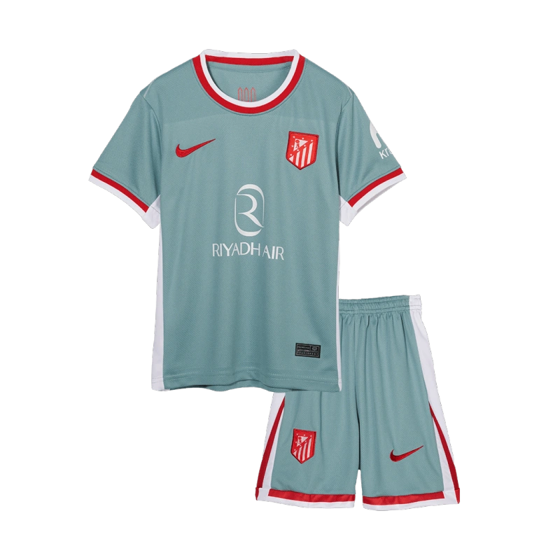2024-25 Infantil Atletico Madrid Visitante Jersey Kits infantiles